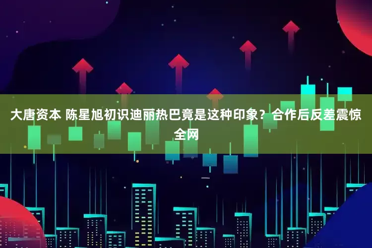 大唐资本 陈星旭初识迪丽热巴竟是这种印象？合作后反差震惊全网
